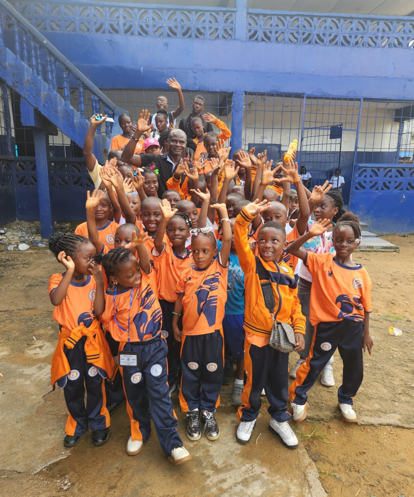 Students enjoying a school activity